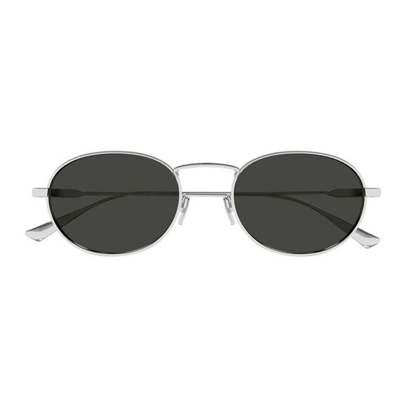 NEW SL799 002 SAINT LAURENT SUNGLASSES UNISEX SILVER ROUND EYEWEAR - Picture 3 of 4